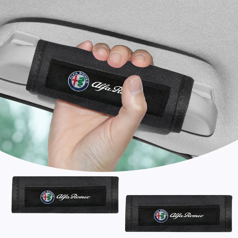 

2pcs Car Interior Protective Door Handle Warm Cover for Alfa Romeo Giulia Stelvio Brera 147 156 159 166 GT Giulietta Mito Tonale