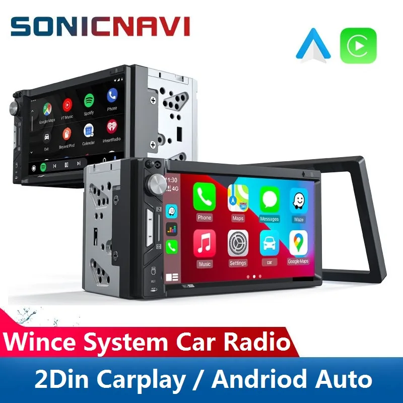 

2din Car Radio Universal MP5 MP3 Player Carplay Android auto FM Radio Touch Screen Car Stereo Receiver For Nissan Toyota