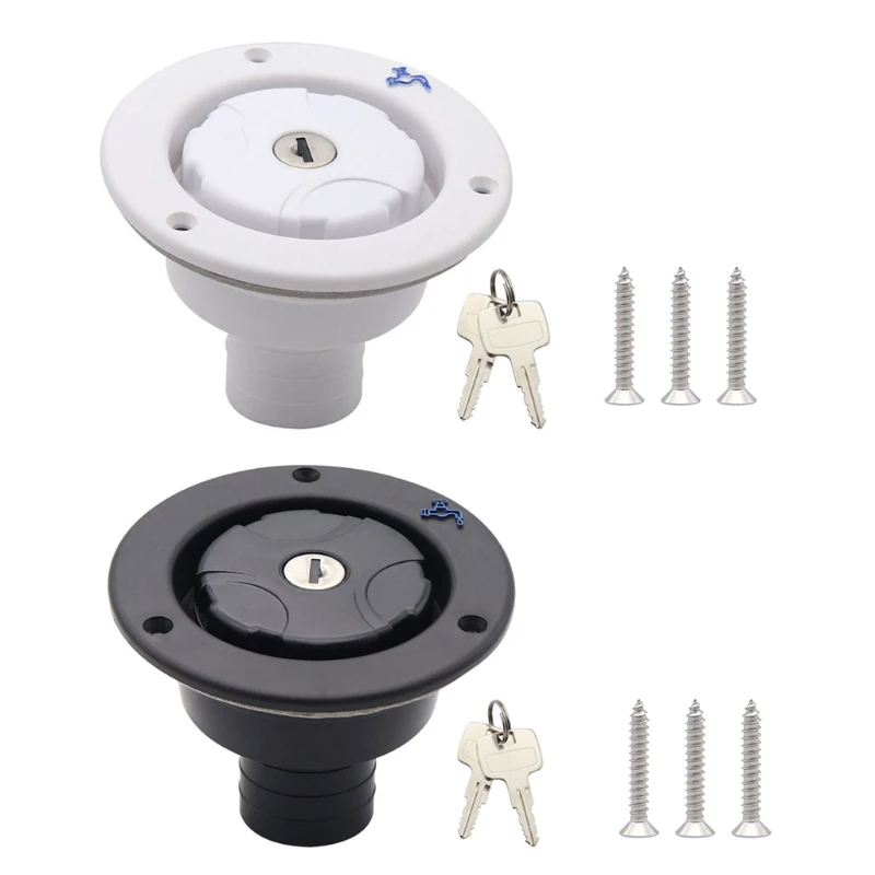 

50JA Freshwater Fill for Hatch Lockable Inlet Filter for RV Trailer