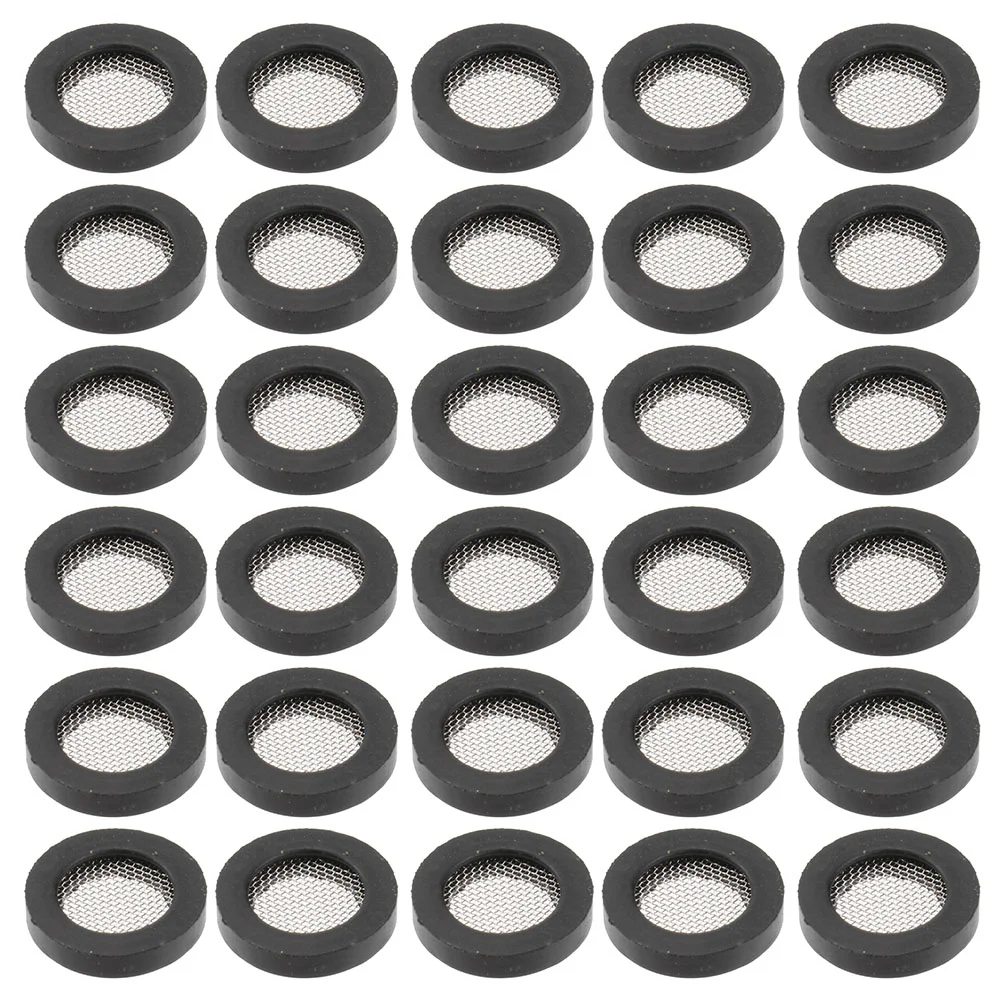 

60 Pcs Hose Washing Machine Repair Kit Pipe Gasket Washer Screens 1/2 Inch Steel Wire Filters Strainer Inlet