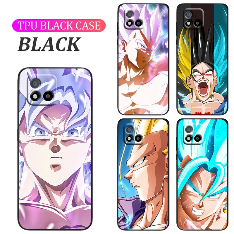 

Dragon Ball Super Saiyan Goku Phone Case For Realme Q3S GT Q3 C21Y C20 C21 V15 X7 V3 V5 X50 Q2 C17 C12 C11 Pro 5G TPU Cover