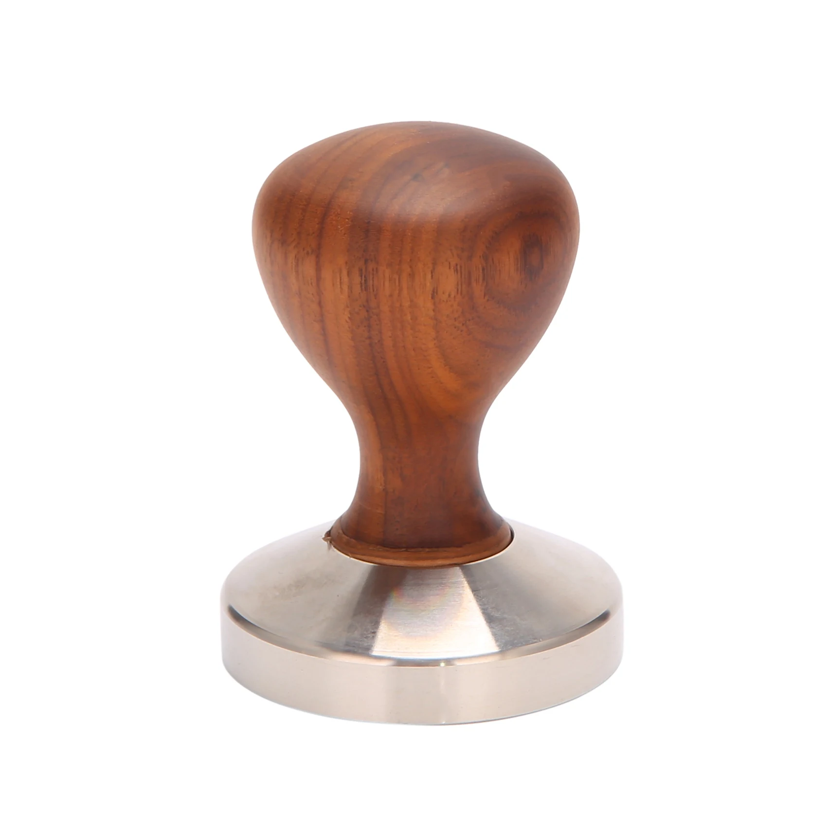 

58mm Coffee Tamper Wooden Handle 304 Stainless Steel Coffee Powder Hammer Espresso Cafe Tools Barista Parts