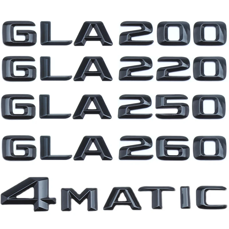 

2015 3D ABS черный значок багажника автомобиля для Mercedes X156 GLA200 GLA220 GLA220d GLA250 GLA260 CDI 4matic эмблема логотип автомобильные аксессуары