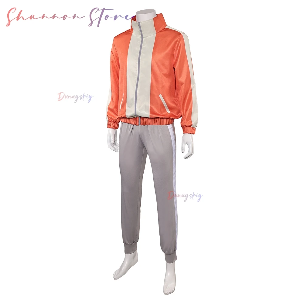 Jiji Косплей Аниме Dandadan Фантазия Топ Брюки Костюм Маскировка Для Мальчиков Мужчин