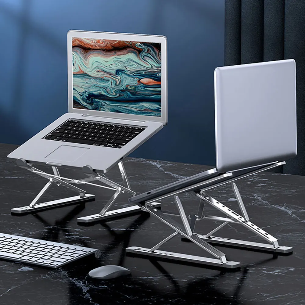

Двухслойная подставка для ноутбука Gearvita, Алюминиевая Подставка для Macbook, планшета, ноутбука, охлаждающая подставка, складной держатель для ...
