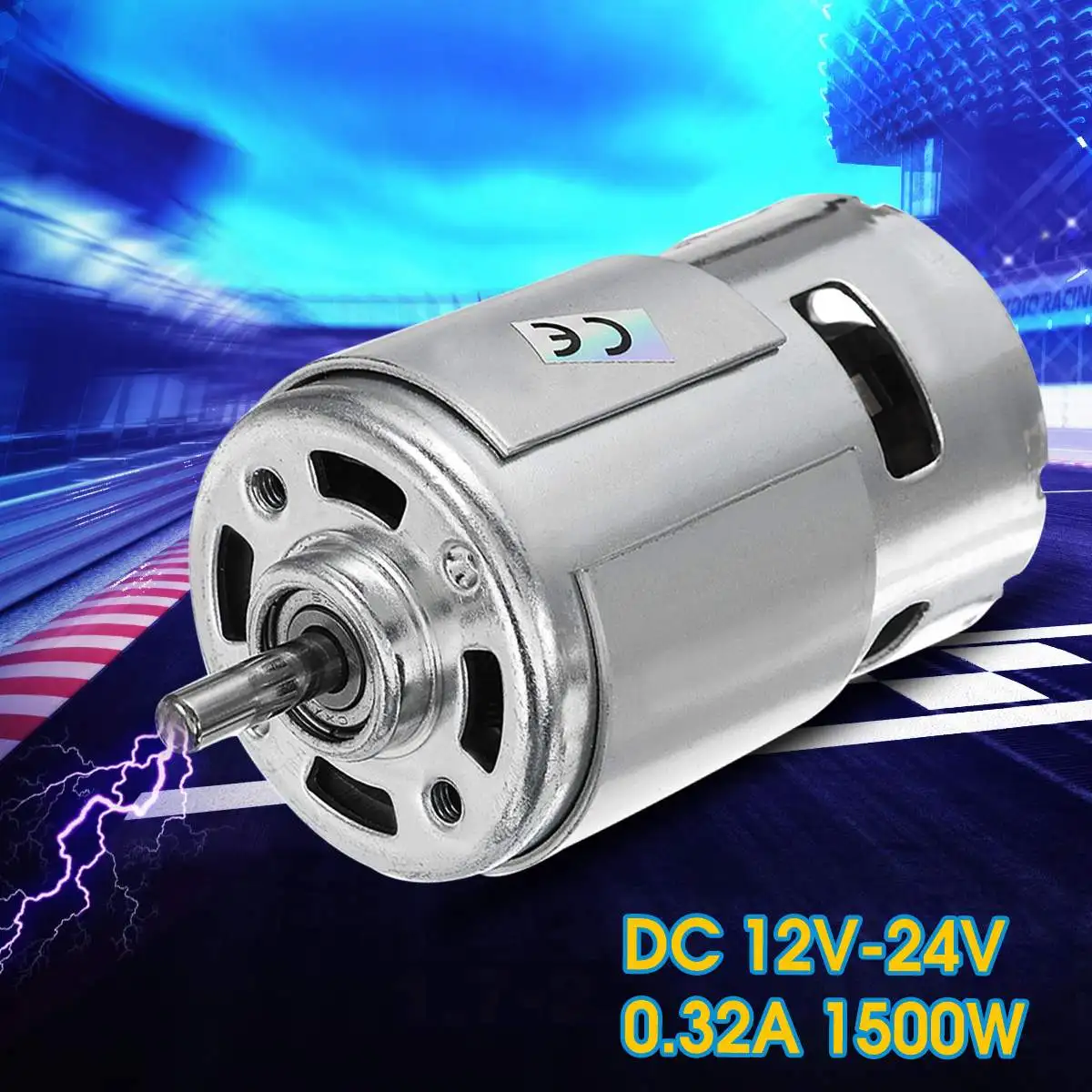 

DC 12V-24V 775 DC Motor Max 35000 RPM Ball Bearing Large Torque High Power Low Noise Gear Motor Electronic Component Motor