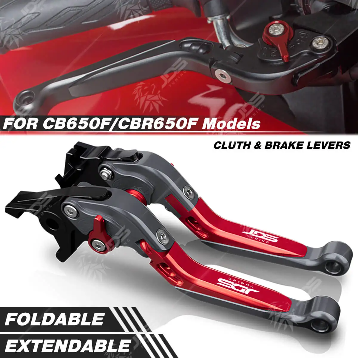 Фото Для Хонда Honda CB650F/CBR650F 2013-2018 рычаг сцепления тормозной рычаг набор Складной Удлиненный регулируемых ручек рычаги аксессуары для мотоциклов Запчасти №1