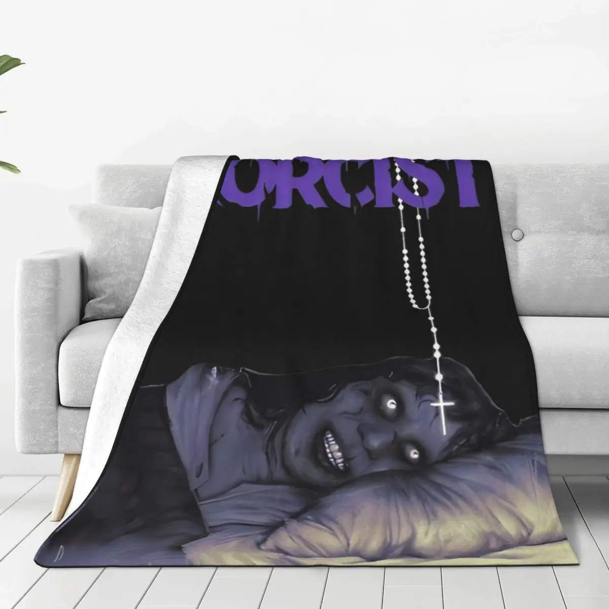 Экзорцист фильм ужасов коралловый флис плюшевое одеяло одеяла для дивана