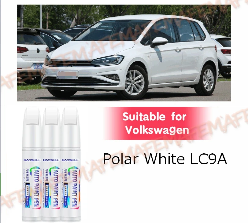 Фото Подходит для FAW Volkswagen: карандаш-корректор для подкраски, цвета Candy White LB9A, Polar White LC9A, L0K1, LY9C, Y9H, Crystal LU9E. Для ремонта автомобилей. №2