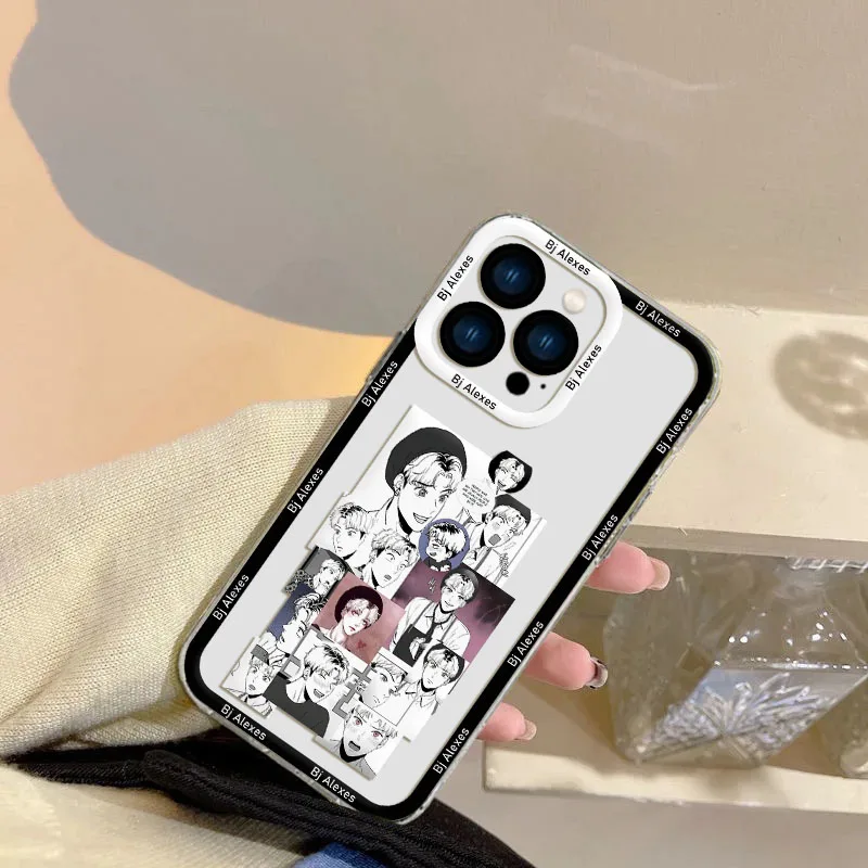 Прозрачный чехол Koreans Comics B-Bj для Samsung A73 A72 A71 A55 A52 A51 A50 A35 A33 A32 A31 A30 A24 A23 A22 A13 A12 A05 5G Cover