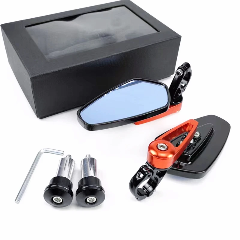 

22mm Motorcycle Rearview Mirrors Universial Motorcycle Aluminum Bar End Mirror Motorbike Handlebar Side Rearview Mirrors