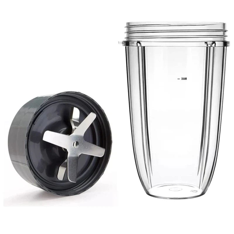 

Blender 24OZ Cup And Extractor Blade Spare Parts Compatible For Nutribullet Pro 600W/900W Series