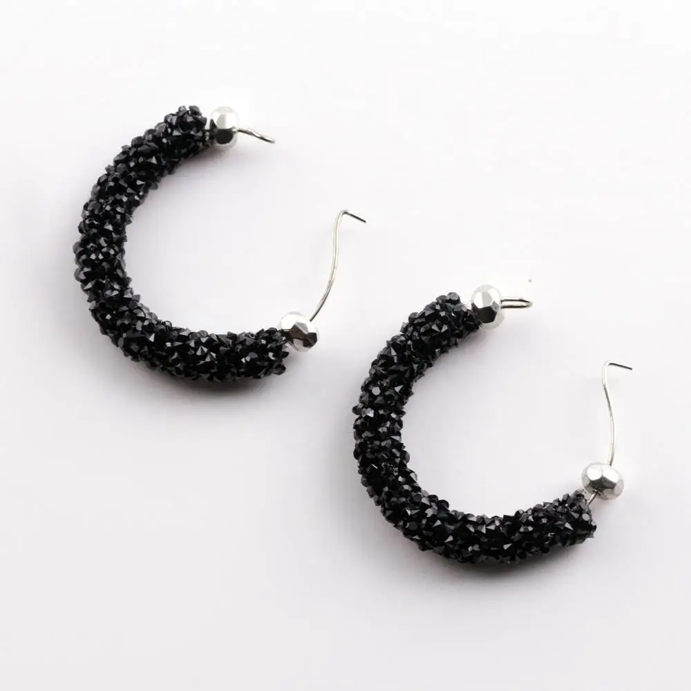 

Серьги с фитилем Swarovski