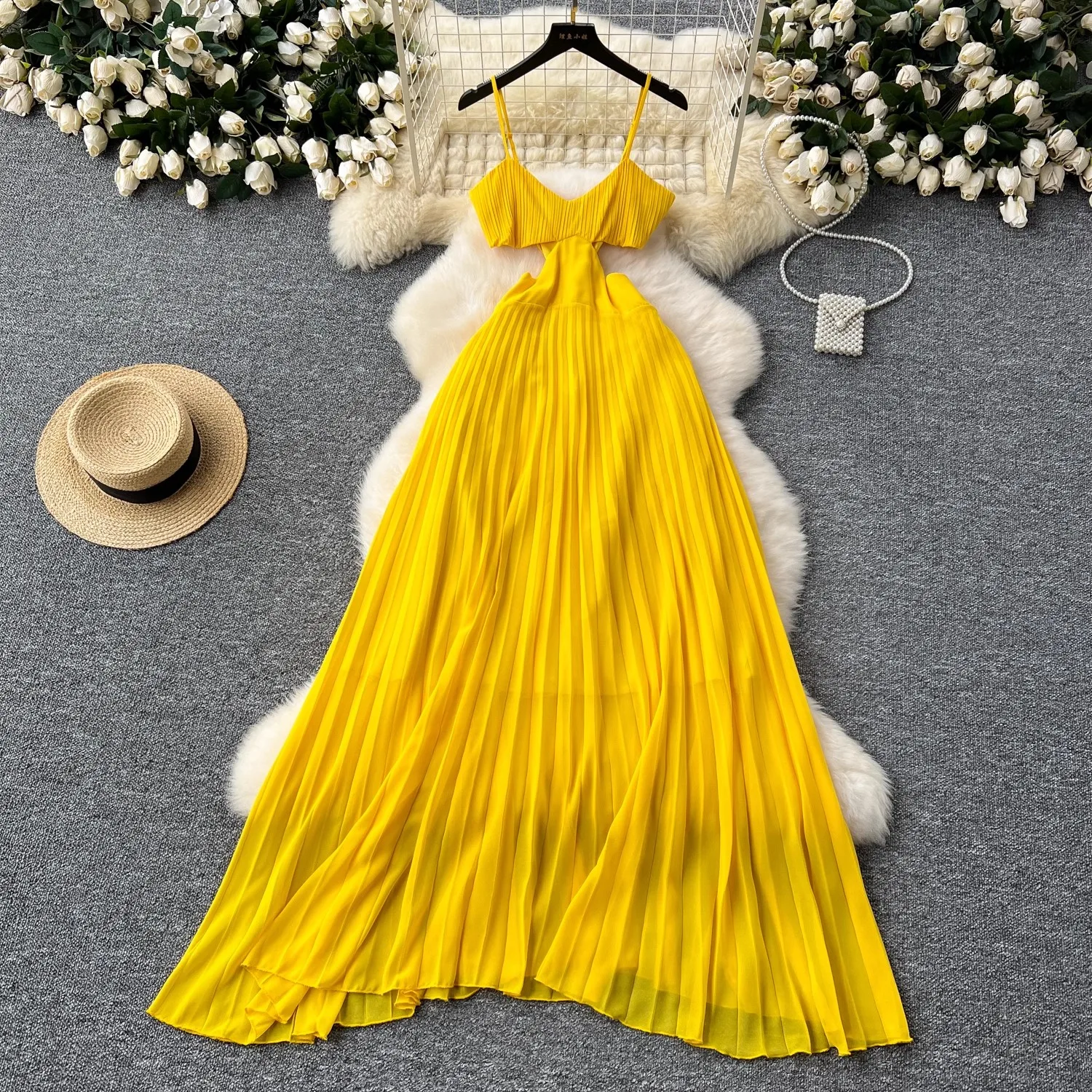 Шикарные желтые платья без рукавов Вечерняя вечеринка с открытой спиной на