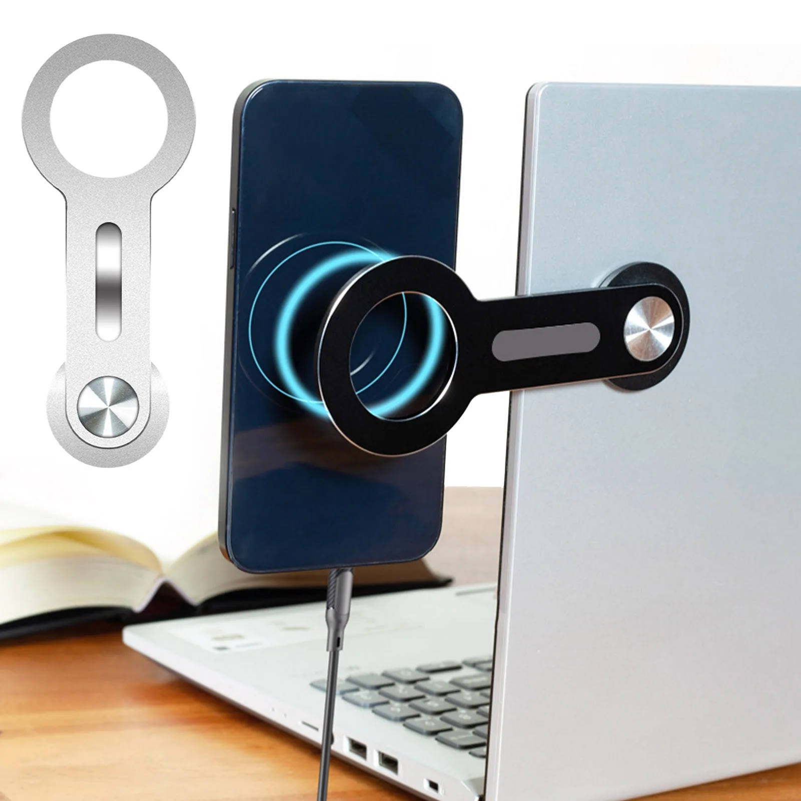 

Держатель для ноутбука, телефона, держатель для ноутбука, компьютера, расширительный кронштейн для монитора, алюминиевый сплав, боковой заж...