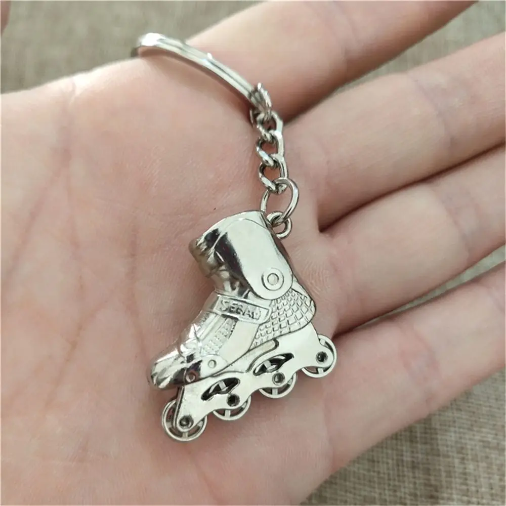 Брелок для ключей с роликовыми коньками из нержавеющей стали |