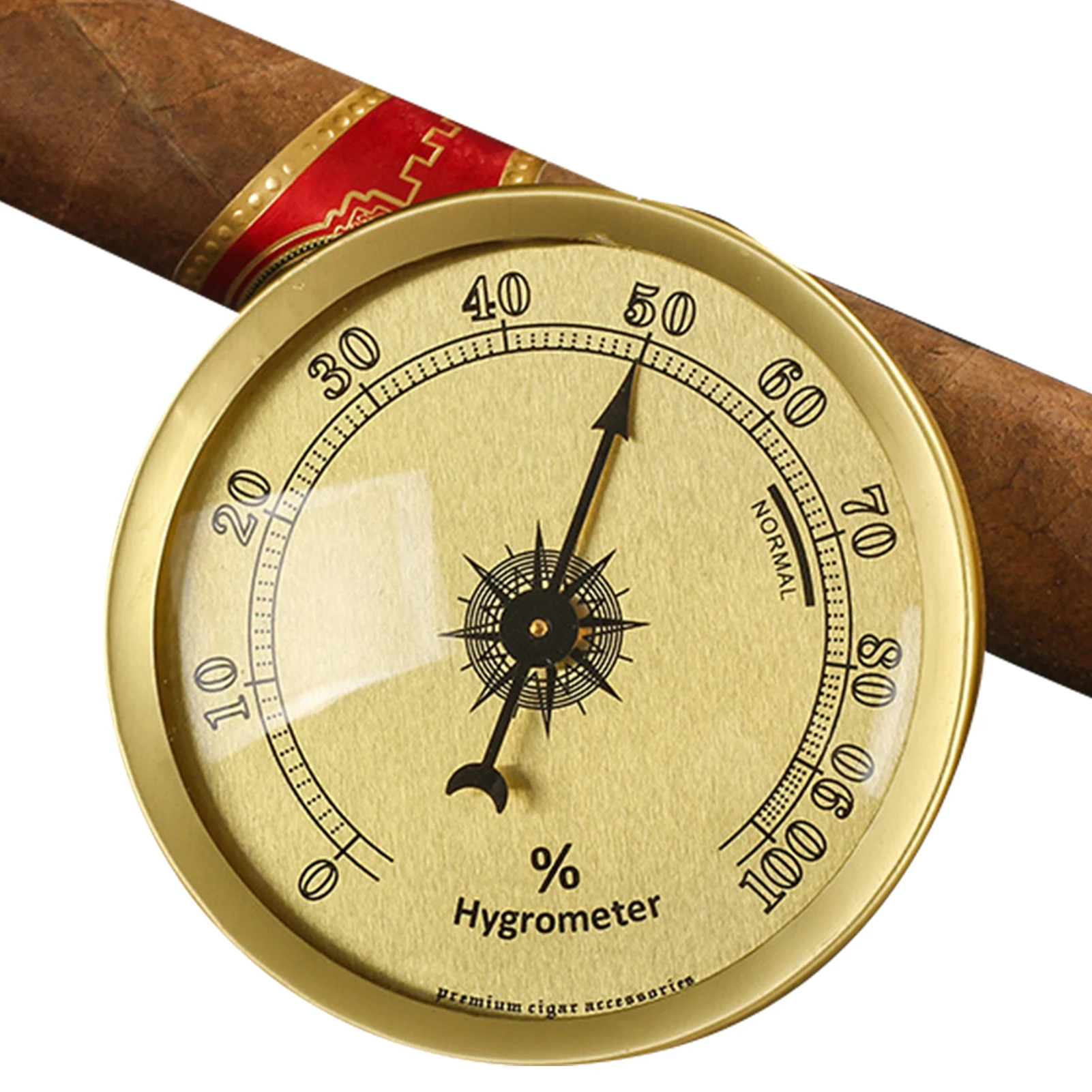 

Cigars Hygrometer Mini Cigars Analog Hygrometer High-Precision 57mm Cigars Hygrometer Mini Analog Hygrometer For Humidor Guitars