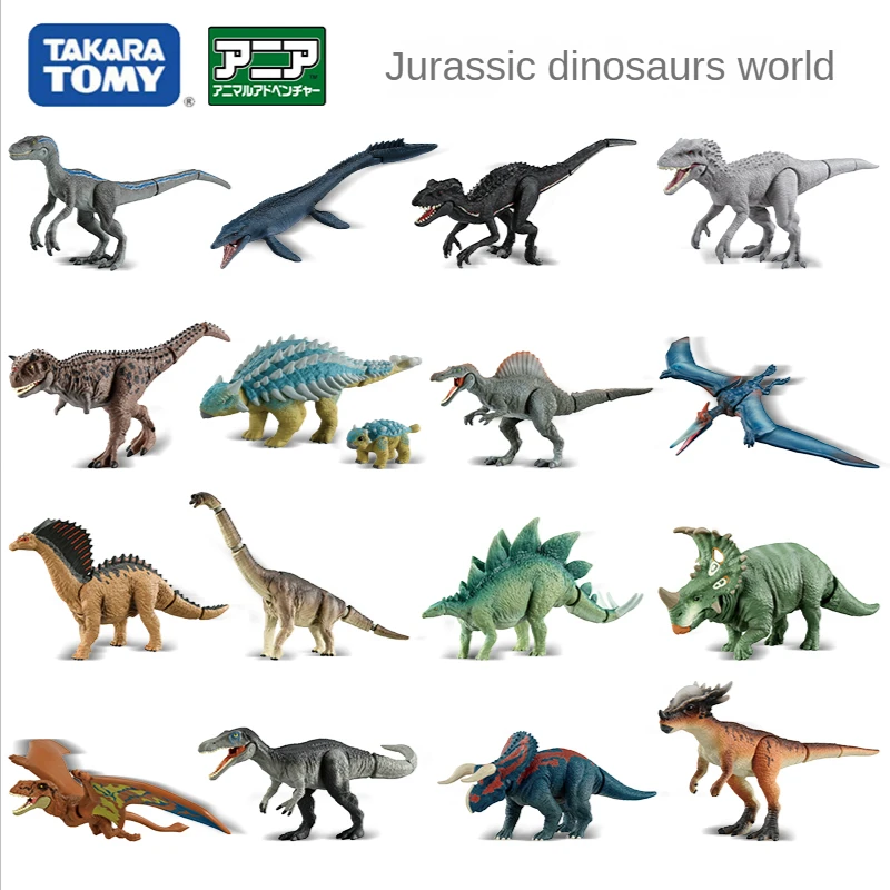 

TOMY Domeca Simulation Animal Model Jurassic World Dinosaur Tyrannosaurus Rex Mosasaurus Children's Toys Anlia