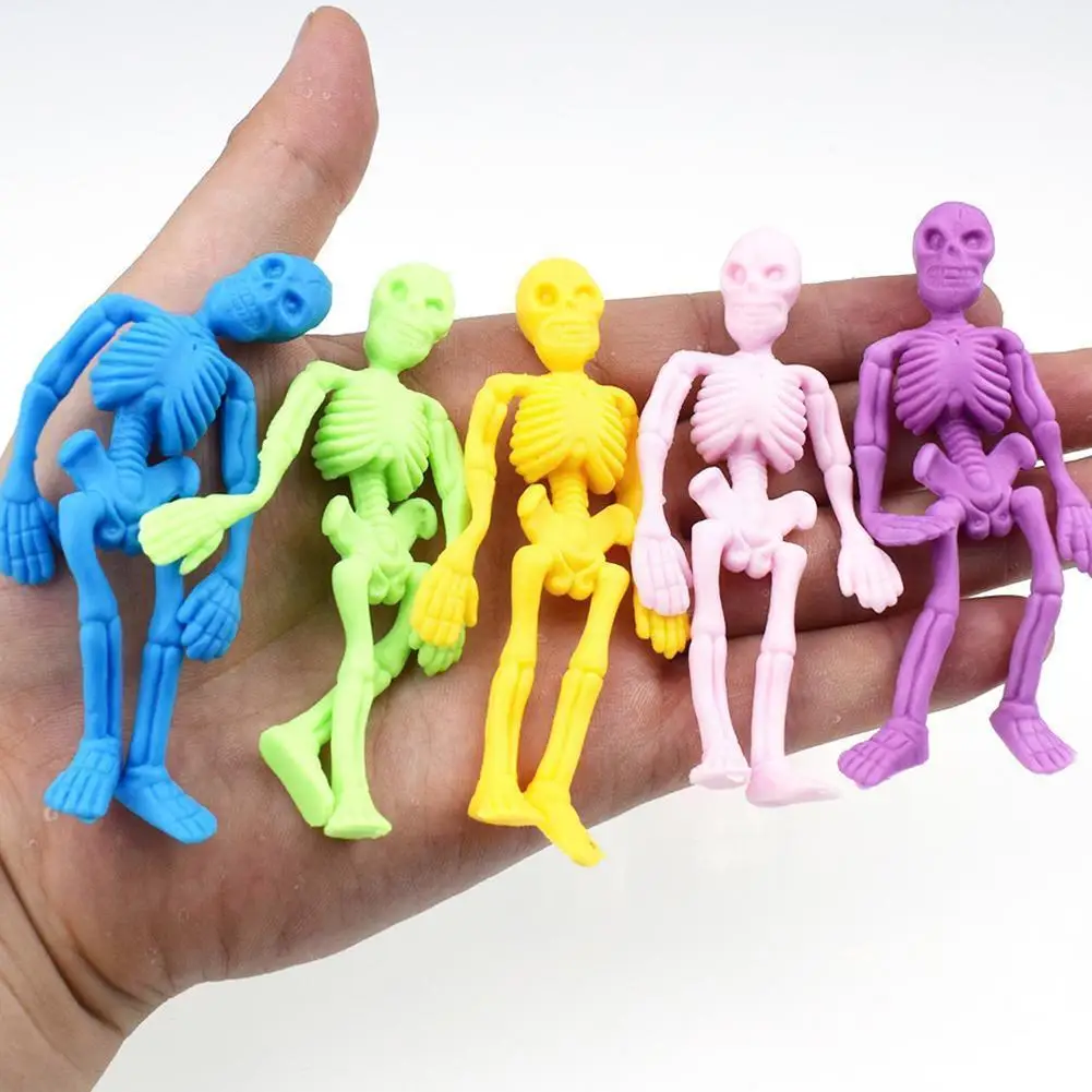 

Skull Tpr Halloween Toys Anti-stress Elastic Skeleton Toys Anti Gift Zombie Stress Squeeze Model Adult Kids Fun Toys R O3h5
