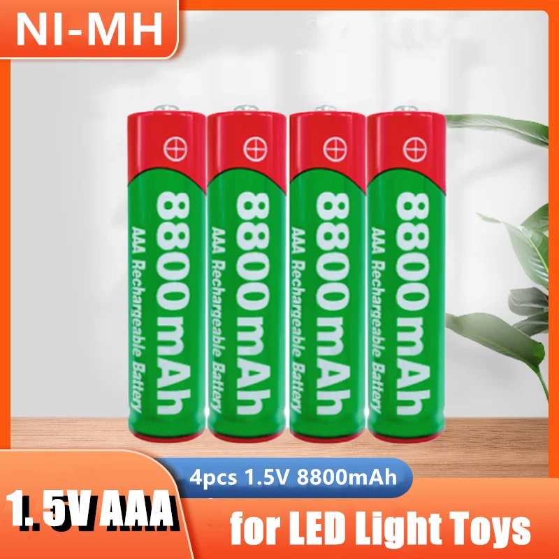

2-8PCS 1.5V AAA Rechargeable Battery AAA1.5V New Alkaline Rechargeable Battery for LED Light Toys