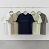 FW19 Classic Fashion Brand ESSENTIALS T-shirt Rubber lettering logo Cotton tee Hip Hop Loose Unisex oversize Short Sleeve 1