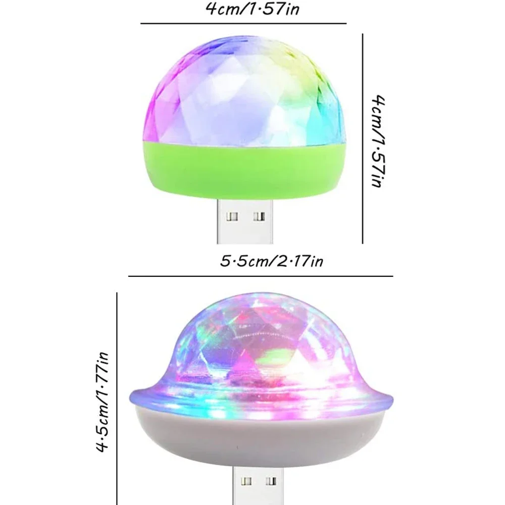 USB RGB Дискотека Dj Лампа Светодиодная панель Сценическое освещение Проектор Звук