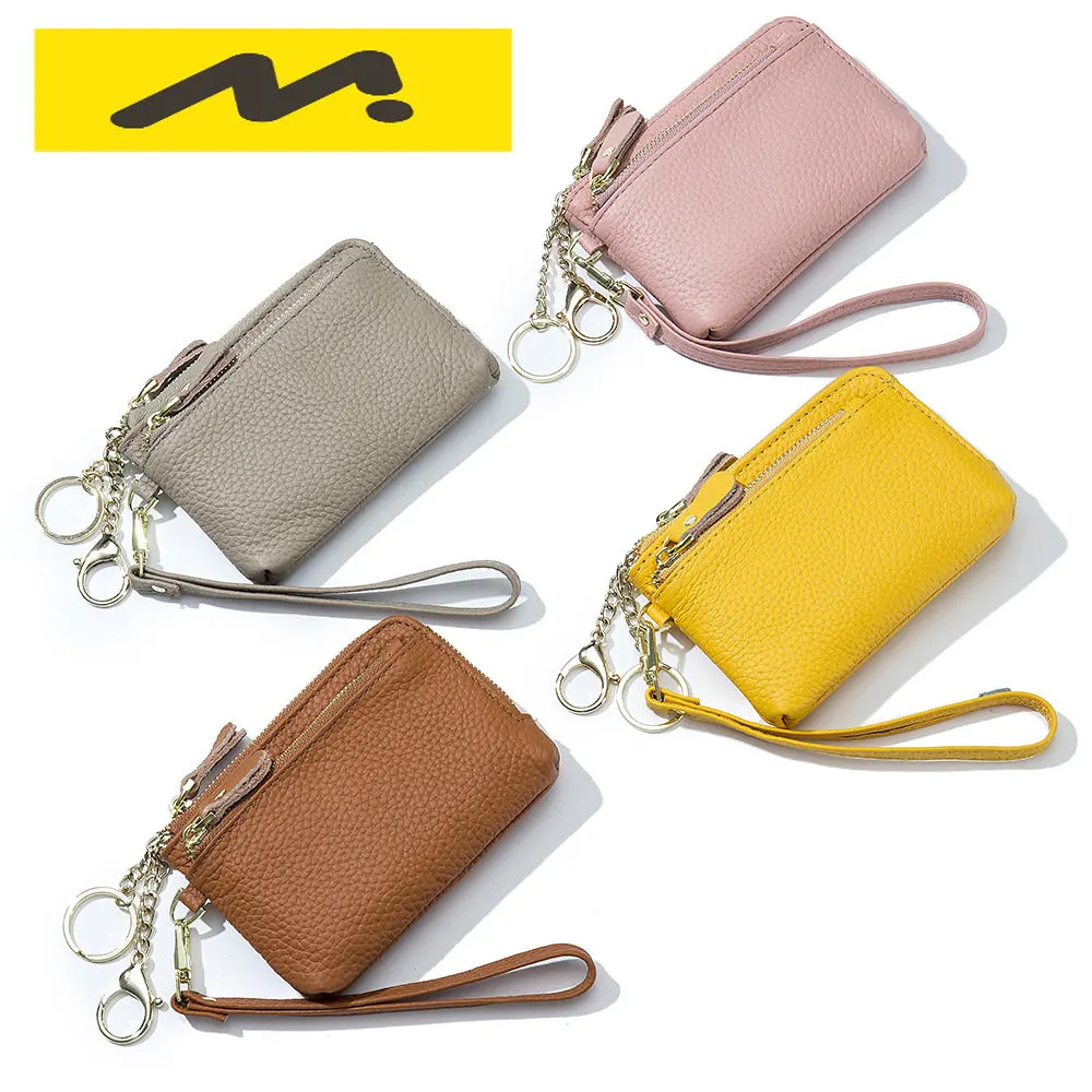 Leather Simple Multifunctional Ins Hand Carry With Zero Wallet Purses Wristlet Real Leather Wallet purse carteras Zero Wallet