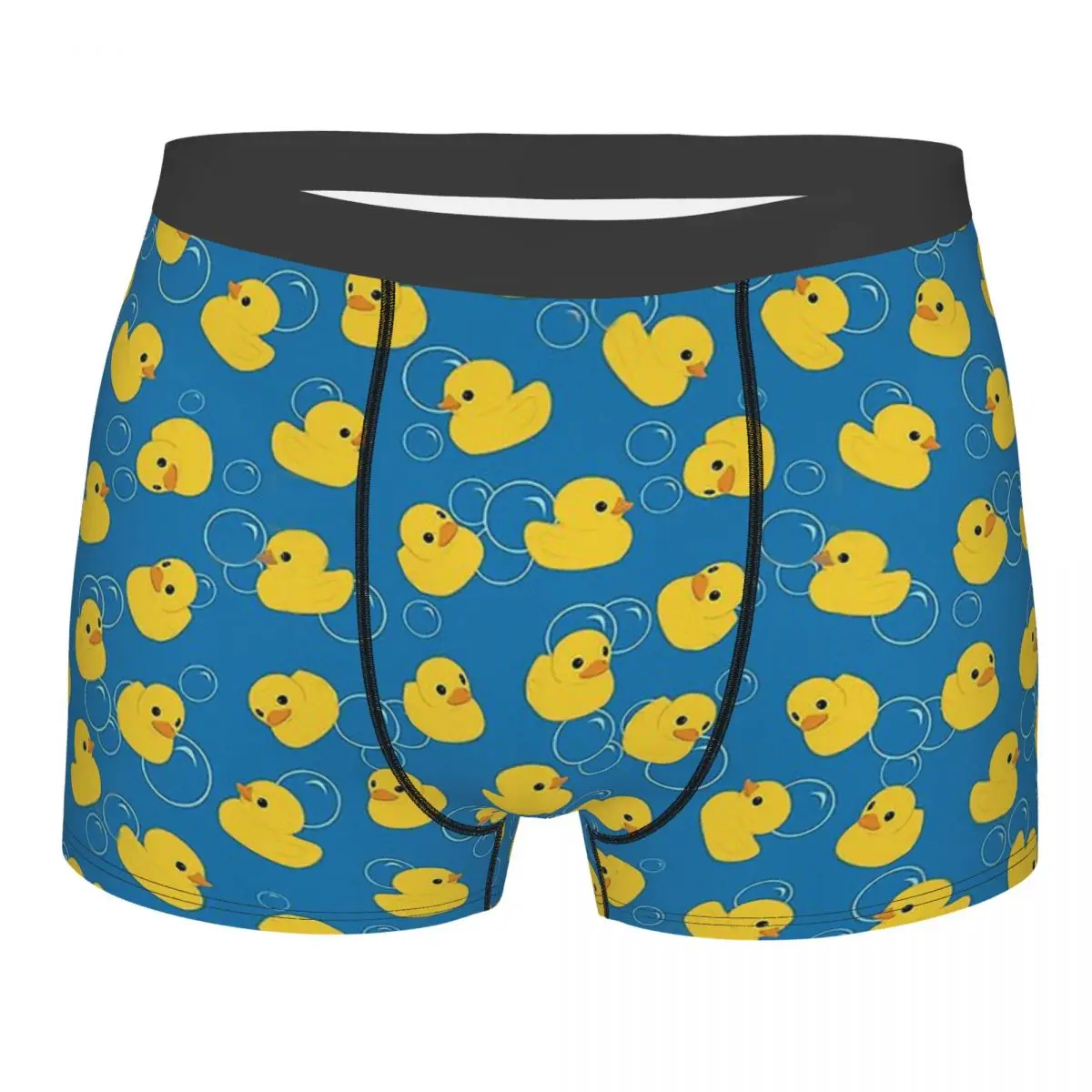

Rubber Duck Bath Toy Yellow Cute Bubble Pattern Underpants Breathbale Panties Male Underwear Sexy Shorts Boxer Briefs