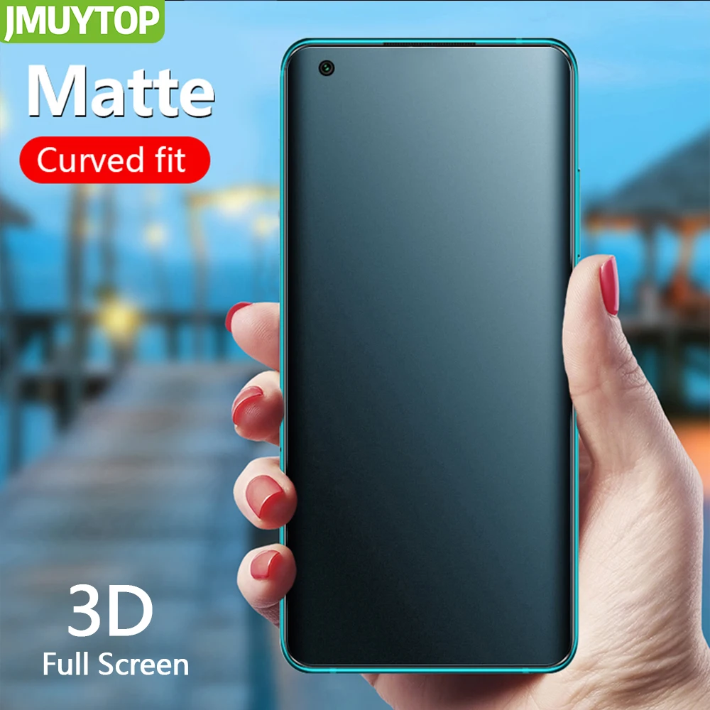

JMUYTOP матовая пленка без отпечатков пальцев для Xiaomi mi 10 12 pro 3D изогнутая защита экрана матовая пленка Mi 11t 6 9t 10T 11 Ultra
