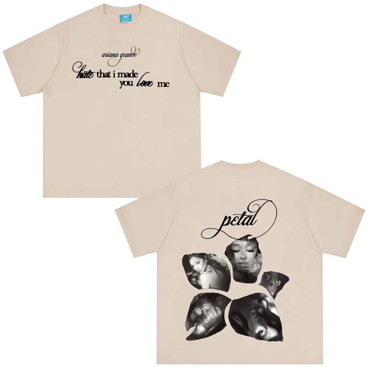 Футболка Ariana Grande Album Petal 2026 с принтом, в стиле поп-музыки, мужская и женская, модная винтажная футболка, повседневная хлопковая футболка оверсайз, топы (art.: 3920db5bc8e96) - 3920db5bc8e96