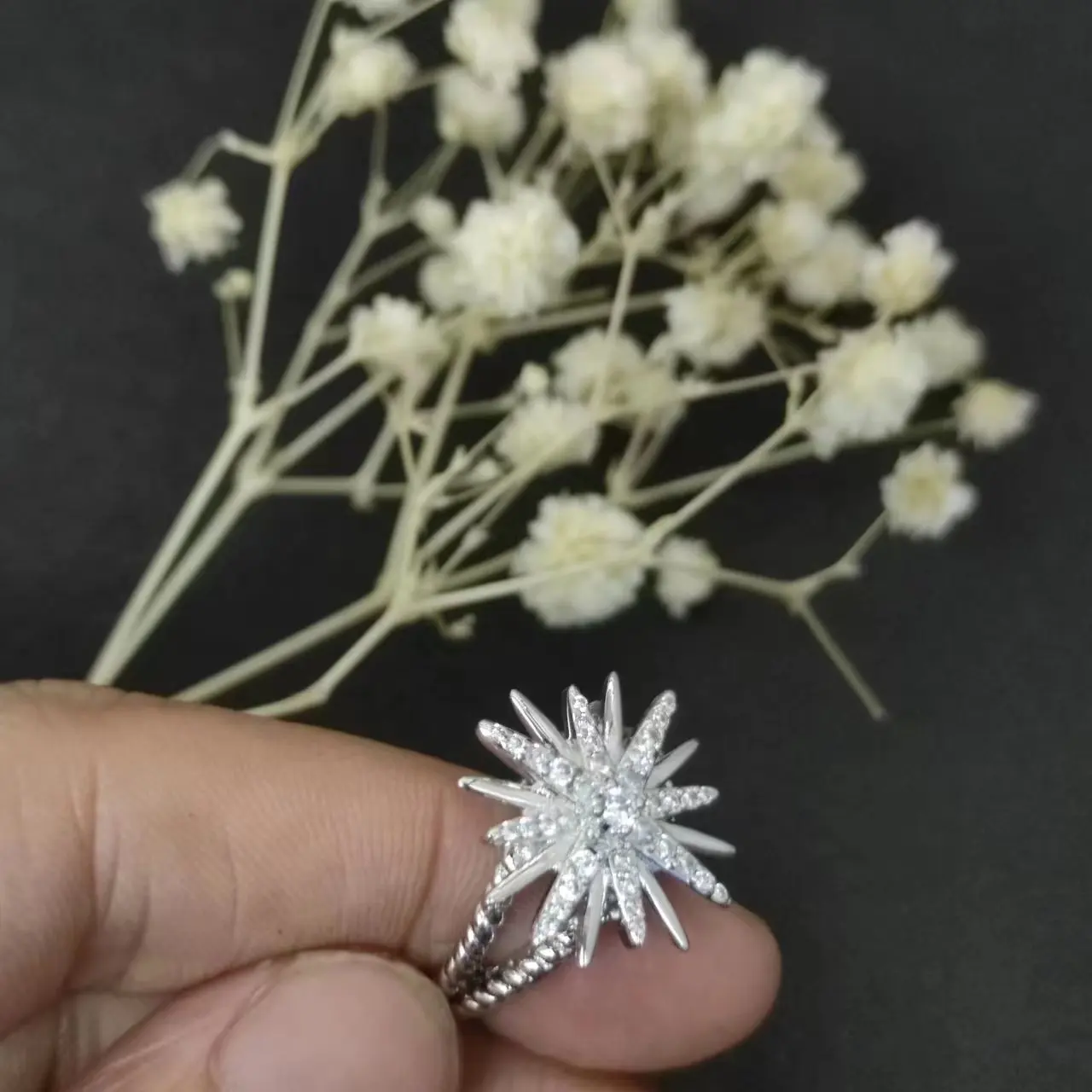 

David Yurman Cable Rings Diamond Women And Men Luxury Punk Zircon Party Fashion