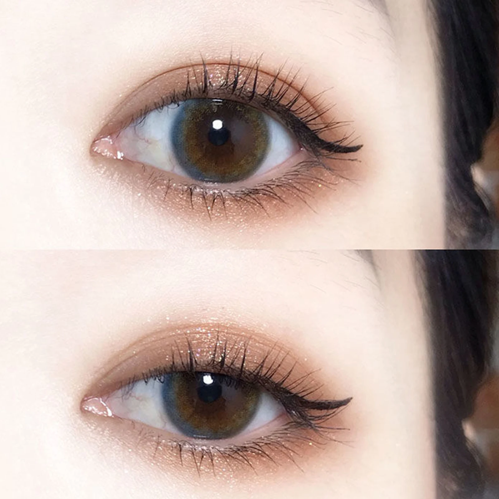 Блестящие тени для век Палитра 4 цвета блестящие самоклеящиеся стойкие