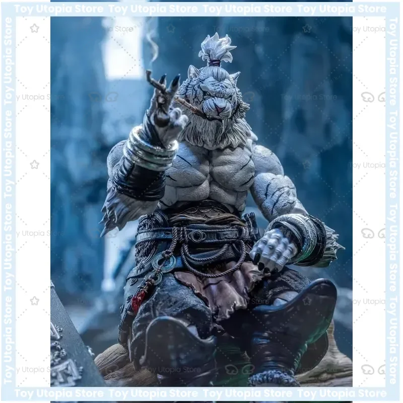 Фото В наличии: Фигурка-модель Jiangmeng White Tiger 1/12 Planet Furui White Tiger Tiger Man, дополнительная цветовая версия, реалистичная кукла-игрушка №1