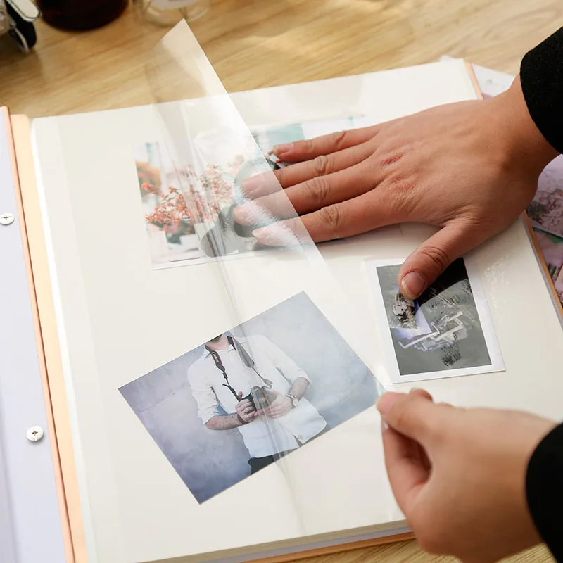 

Self Adhesive Diy Photo Album Handmade Wedding Photocard Holder Creative Photo Album Collect Book Album De Fotos Home Decor 50