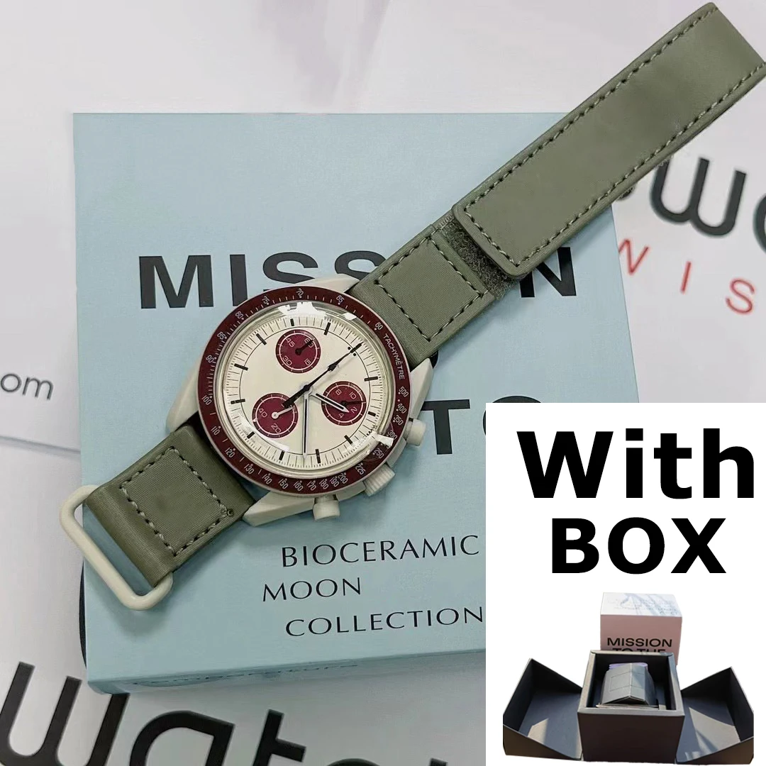 Planet Couple Original Watch Multifunction Plastic Case Weight Moon Watches For Men Ladies Business Chronograph Explore