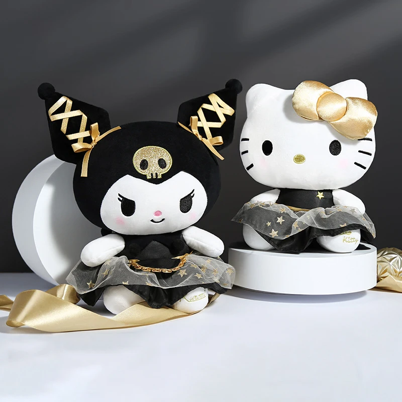 

Kawaii Hello Kitty Plush Dolls Anime Sanrioed Kuromi Cinnamoroll My Melody Cartoon Pillow Soft Stuffed Toy Cushion Xmas Gift Kid