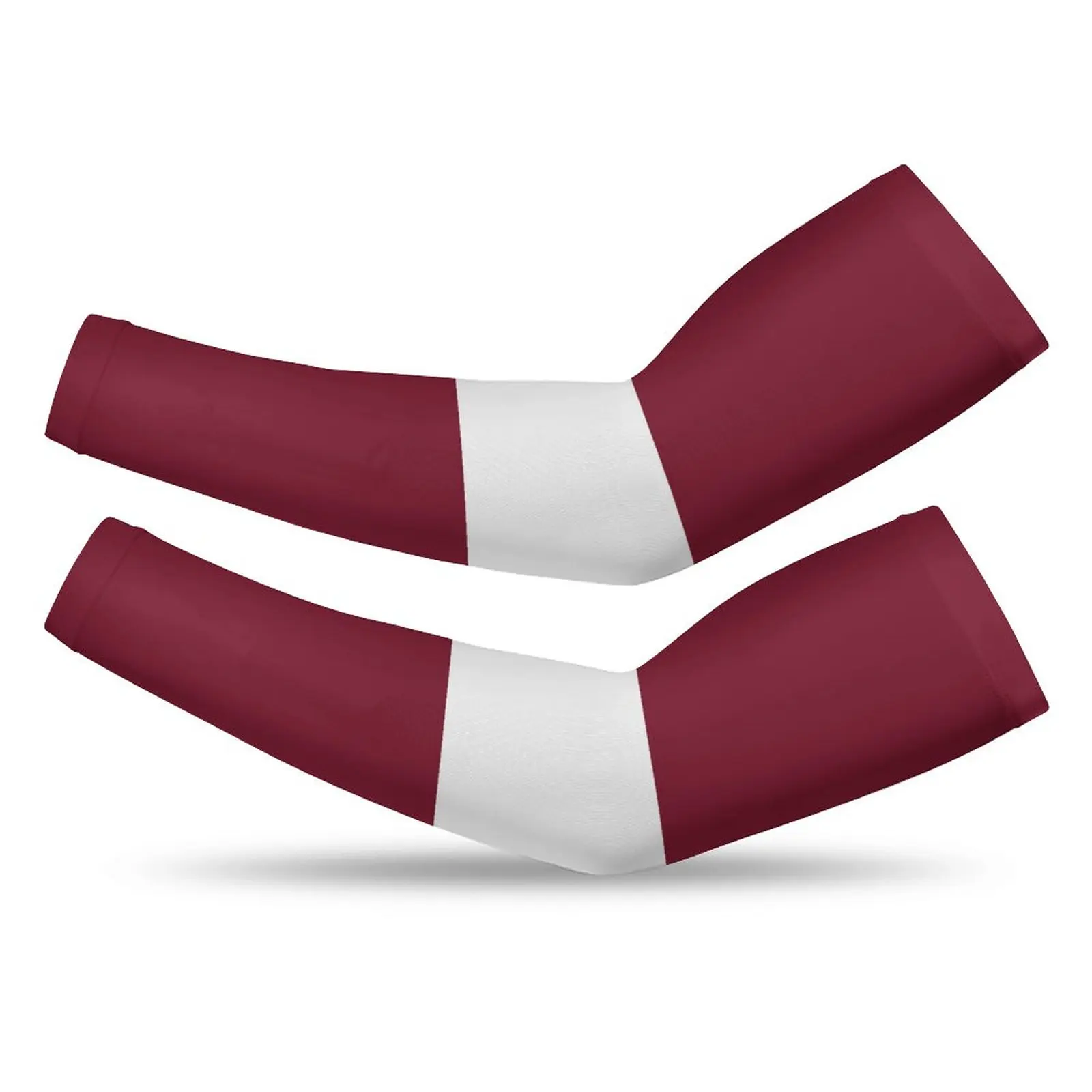 

Latvia Country Flag Sun Protection Arm Sleeves for Men Women Cooling Ice Silk Compression Cover Shield For Sport