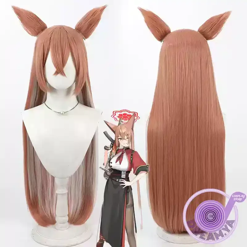 Akeshiro Rumi Косплей Парик Синий Архив Оранжевый Серый Длинные Термостойкие