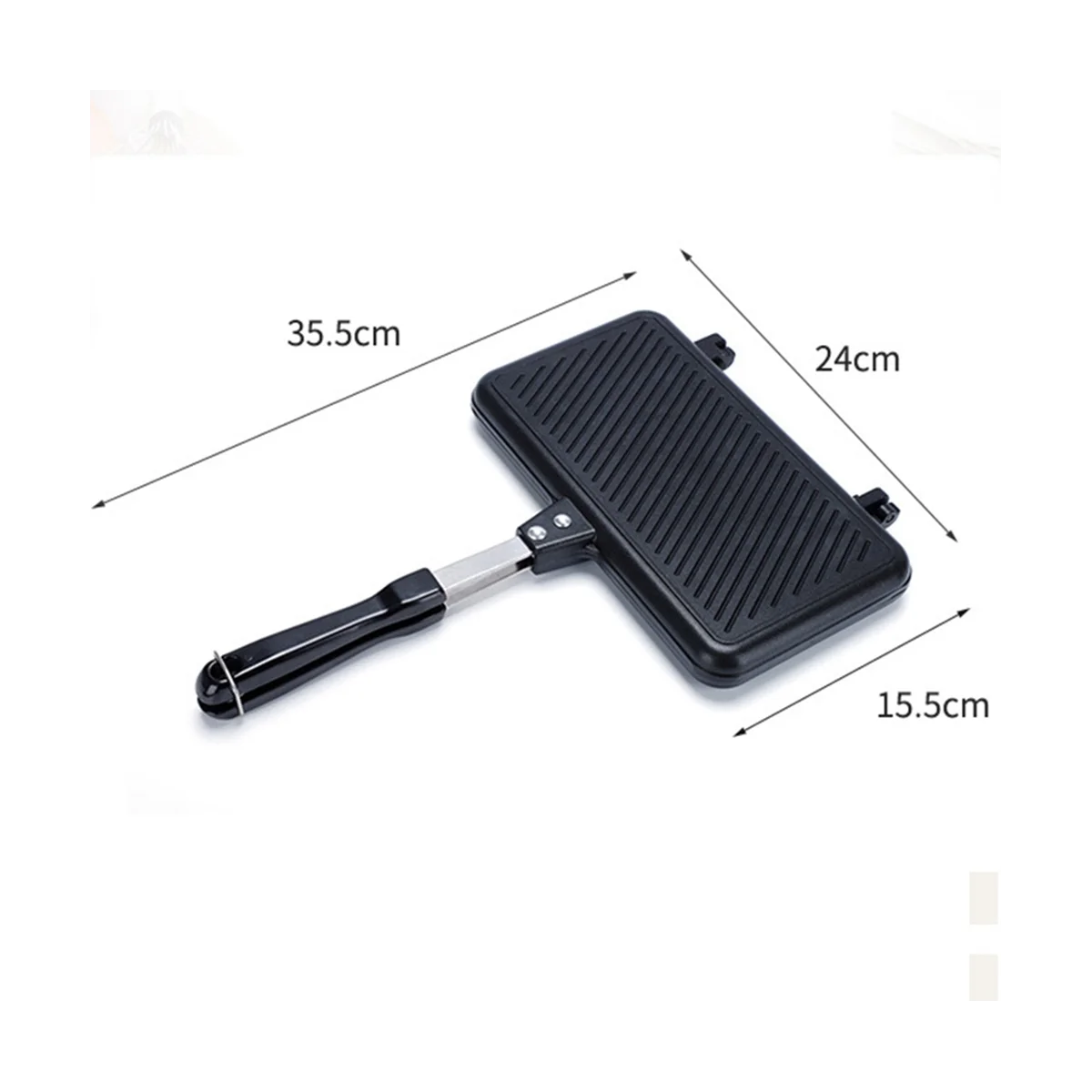 

Gas Non-Stick Sandwich Maker Bread Toast Breakfast Machine Pancake Baking Barbecue Oven Mold Mould Grill Frying Pan