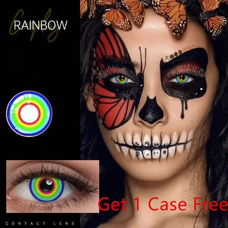 

1 Pair Colored Prescription Contact Lenses for Eyes Vision Solution Color Contacts Lenses Colored Lenses Eye Colored Contacts