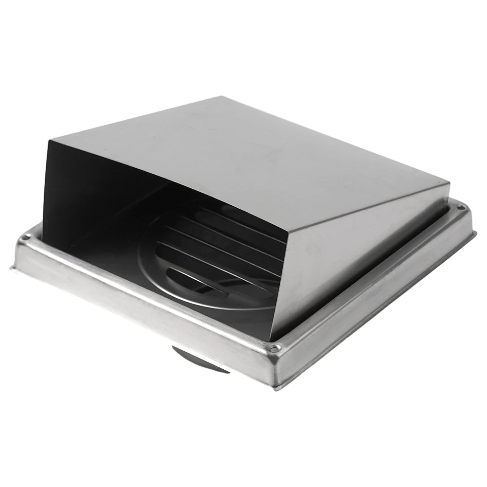 

Part Air Vent Cover Silver Toilet Valve Grille Ventilation Outlet Kitchen 304 Stainless Steel Air Vent Extract