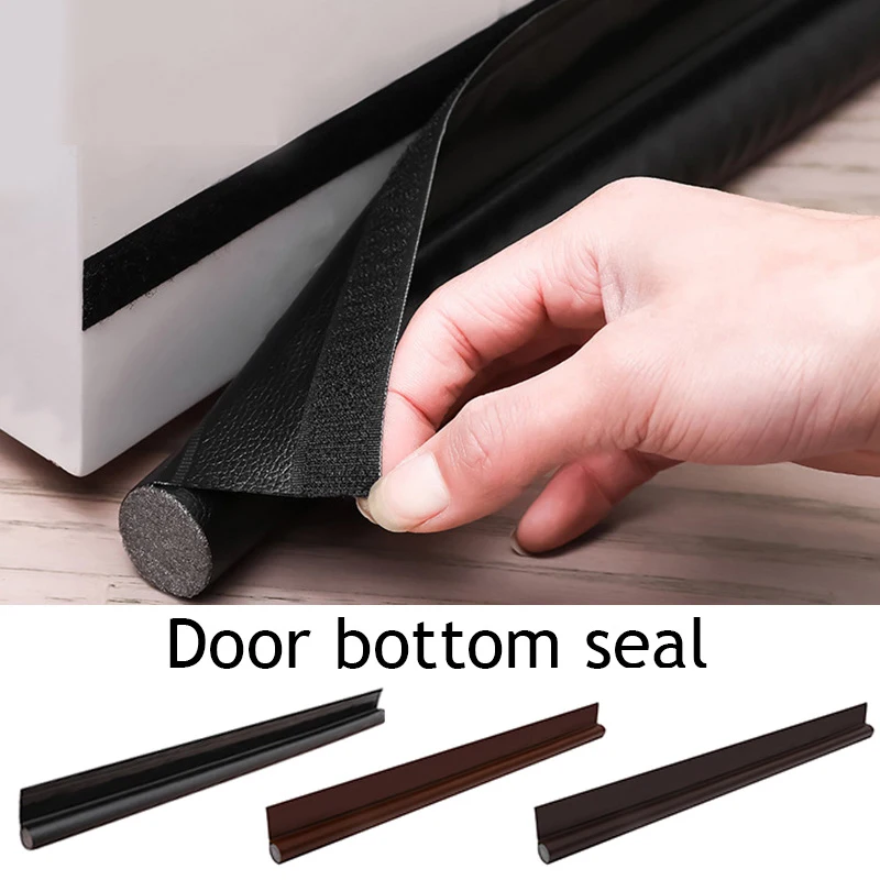 

Door Draft Stopper Adjustable Under Door Soundproof Seal Strip Anti-Cold One Side Gap Blocker for Home Hotel Doors Guard Stopper