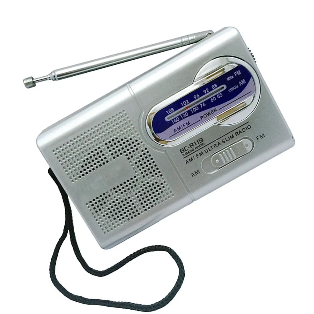 AM FM-радио телескопическая антенна 2 диапазона портативный мини-радиоприемник
