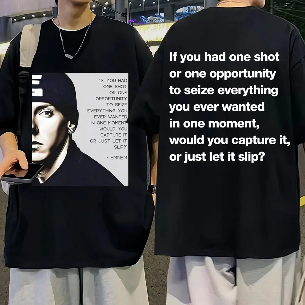 

Футболка с цитатами Eminem, в стиле поп-арт, винтажная, в стиле 90-х легенд, рэп, хип-хоп, уличная песня, Вдохновляющие футболки унисекс, летняя мода, свободные футболки