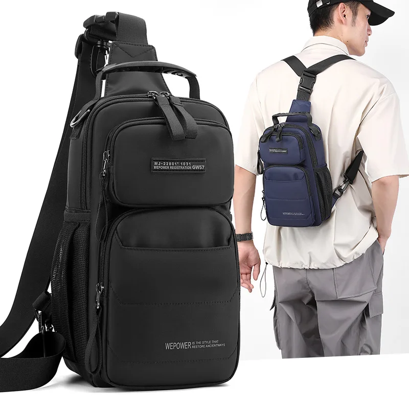 2024 новая мужская нагрудная сумка карман для телефона поясная через плечо уличная