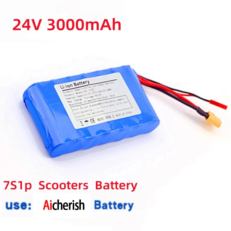 

Full Capacity7S1P 10000Mah Lithium Ion Battery For Small Electric Unicycles Scooters Toys Built In Battery 18650