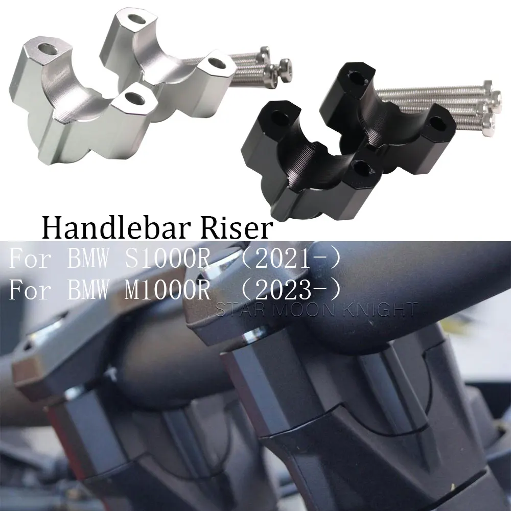 

Motorcycle Accessories Handlebar Riser Drag Handle Bar Clamp Extend Adapter For BMW S1000R M1000R 2021- S 1000 R M 1000 R