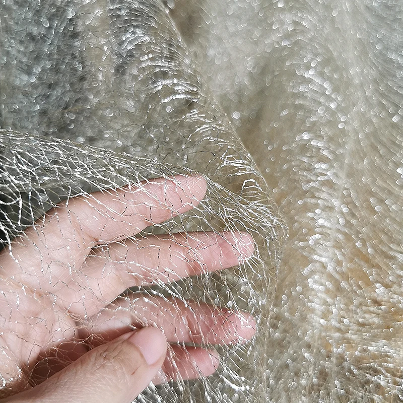 

Дизайнерское Оригинальное асимметричное Сетчатое кружевное платье, 500 х160 см