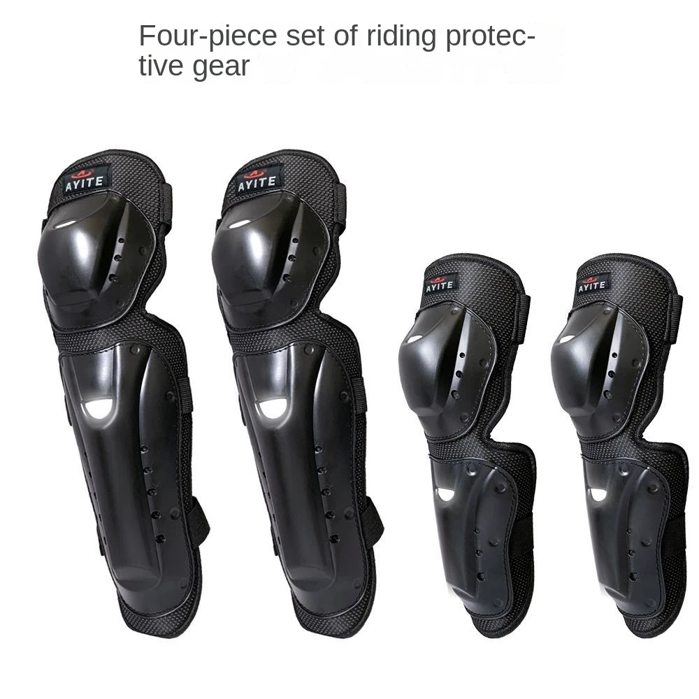 Enlarge Motorcycle riding knee and elbow protection Off-road anti-fall riding protective equipment men's and women's 4-piece set