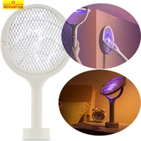 5 in 1 mosquito killer electric mosquito swatter lamp usb 3500v mosquito fly bat multicunctional angle adjustable swatter
